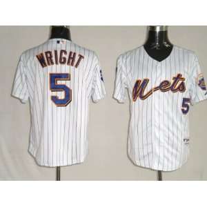 David Wright #5 New York Mets Replica Home Jersey Pinstriped Size 48 