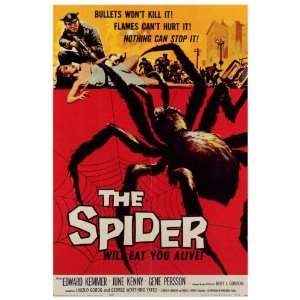 Spider Movie Poster (27 x 40 Inches   69cm x 102cm) (1958)  (Ed Kemmer 