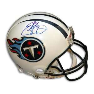  Signed Eddie George Helmet   Tennessee Titans Proline 