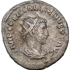  GALLIENUS 259AD Rare Authentic Ancient Silver Roman Coin 