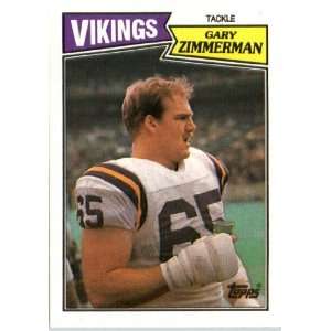  1987 Topps # 207 Gary Zimmerman Minnesota Vikings Football 