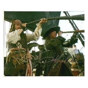  JOHNNY DEPP / GEOFFREY RUSH Pirates of the Caribbean 