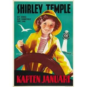  Captain January (1936) 27 x 40 Movie Poster Swedish Style 