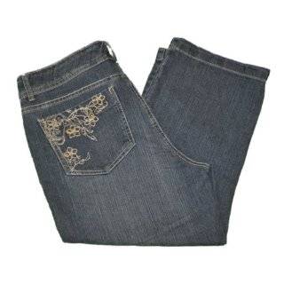 Gloria Vanderbilt Hunter Antique Handsanded Capri Jeans Size