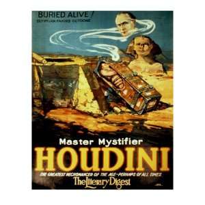 Poster Promoting Harry Houdini, Evoking Mystical Past of Ancient Egypt 