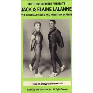   CHAIR EXERCISES with JACK & ELAINE LALANNE (VHS TAPE) 