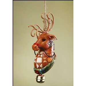  Jim Shore, Reindeer with Dangle Bell Ornament