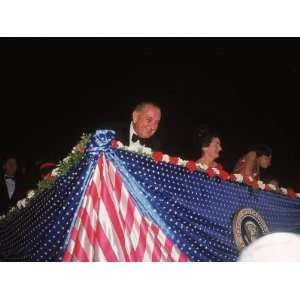  President Lyndon Johnson with Wife Lady Bird at 