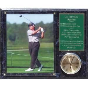 Lee Trevino 12x15 Clock Plaque