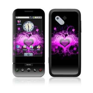  HTC Dream, T Mobile G1 Decal Skin   Glowing Love Heart 