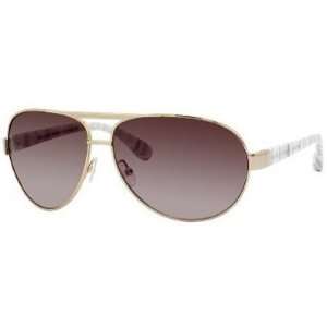  Marc By Mj 245 Gold White Gray / Brown Gradient Sunglasses 