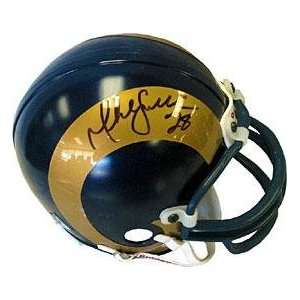 Marshall Faulk Signed Mini Helmet   Autographed NFL Mini Helmets