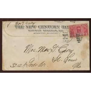  Max Carey Hand Signed 1914 Envelope~jsa Coa~hof~pirates 