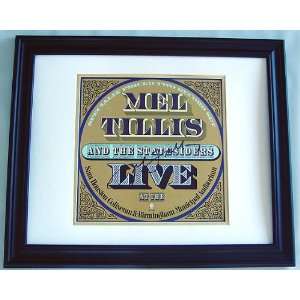MEL TILLIS Autographed Live Framed Signed Album LP