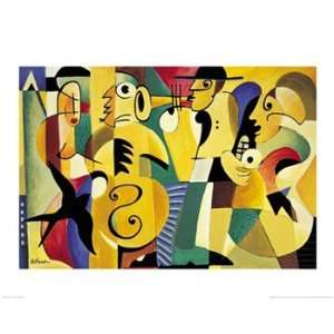    Jazz Panel 1   Poster by Nancy Matthews (28x22)
