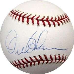 Orel Hershiser Autographed Ball   Mounted Memories   Autographed 