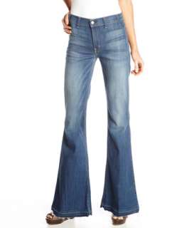 Flared Zip Fly Jeans  