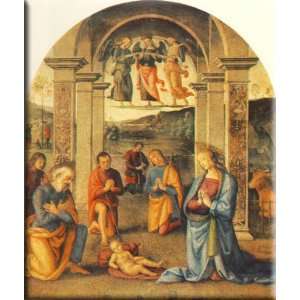   Presepio 13x16 Streched Canvas Art by Perugino, Pietro