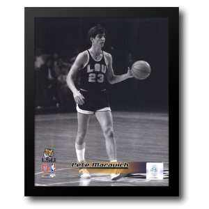 Pete Maravich Louisiana State Tigers 1969 Action 12x14 Framed Art 