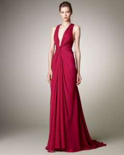 Crisscross Chiffon Gown  