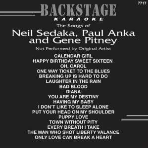 Karaoke Neil Sadake, Paul Anka, Gene Pitney BS7717 CD+G  