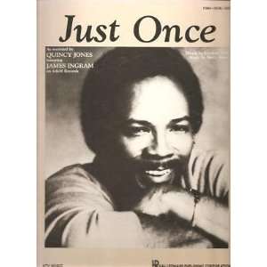  Sheet Music Just Once Quincy Jones 17 
