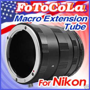 Macro Extension Tube Ring F Nikon D2 D3 D200 D300 D700  