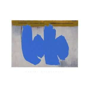    Blue Elegy, 1981 by Robert Motherwell, 40x28