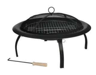 New 29 Inch Folding Portable Fire Pit w/ Carrying Bag  