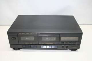 Fisher Model CR W9015 Dual Stereo Cassette Deck Tested  
