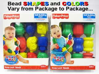 Fisher Price Snap Lock Beads Baby Infant Toddler Toy 027084436785 