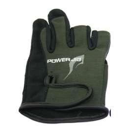 Jigging glove 3 finger BLACK size M powerjig fishing