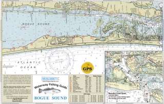 Sealake North Carolina Bogue Sound Fishing Map Chart  