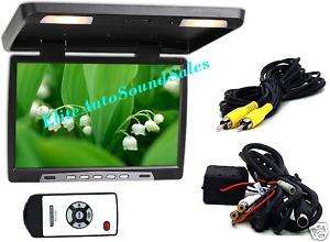 NEW 17 FLIP DOWN LCD CAR MONITOR OVERHEAD ROOF 4 DVD  