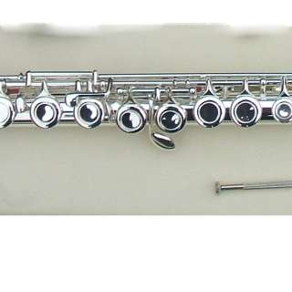 new 16 holes flute c key silver +E parts fine tone  