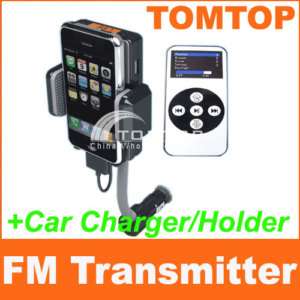 FM Transmitter/Car Charger/Holder for iPhone touch ipod  