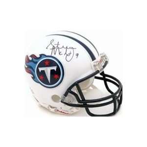 Steve McNair autographed Football Mini Helmet (Tennessee Titans)