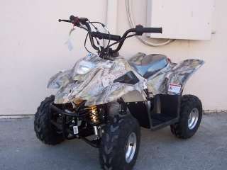 Sporty Camo Kids Atv 110cc Quad 4 Wheeler Off Road Foot Brake + Remote 