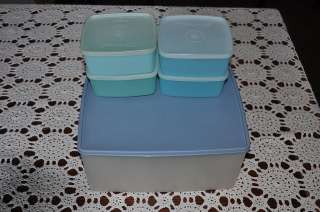   VINTAGE TUPPERWARE RECTANGLE SAVER + small freezer container FRESH