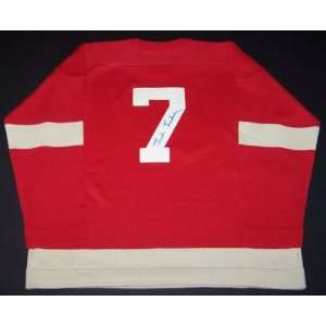 Ted Lindsay Autographed Detroit Red Wings Vintage Rbk Wool Sweater (X 