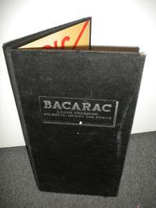 VINTAGE GAME BOARD BACARAC MILTON BRADLEY RUMMY POKER  