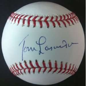  Tommy Lasorda Autographed Baseball Sports Collectibles