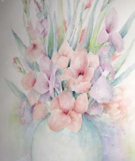 GLADIOLUS FLOWER SOUTHERN WATERCOLOR PAINTING GEORGIA  