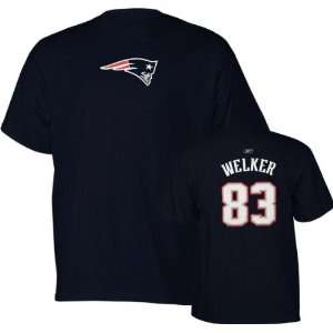 Wes Welker Reebok Name and Number New England Patriots T Shirt