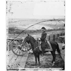 Atlanta,Ga. Gen. William T. Sherman on horseback at Federal Fort No. 7