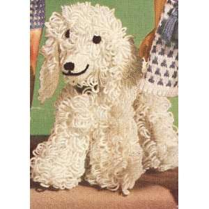 Vintage Crochet PATTERN to make   Baby Toy Dog Puppy Poodle Mom and 