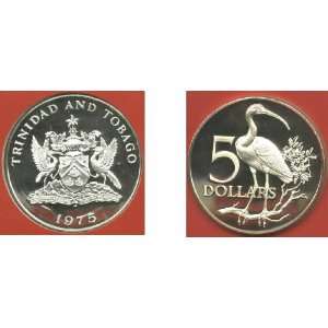  Trinidad & Tobago 1975 5 Dollars, KM 8 