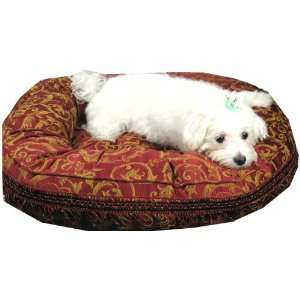  Croscill Donut Pet Bed, Red, Small