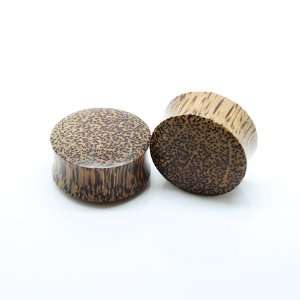   Wood Leopard Ear Plug Gauges ~ 1 1/2 ~ 38mm ~ Sold as a Pair Jewelry