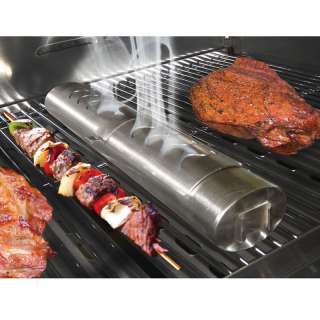 FLAMELESS BBQ Grill Wood Chip SMOKER 20 Gauge Steel GAS ELECTRIC 